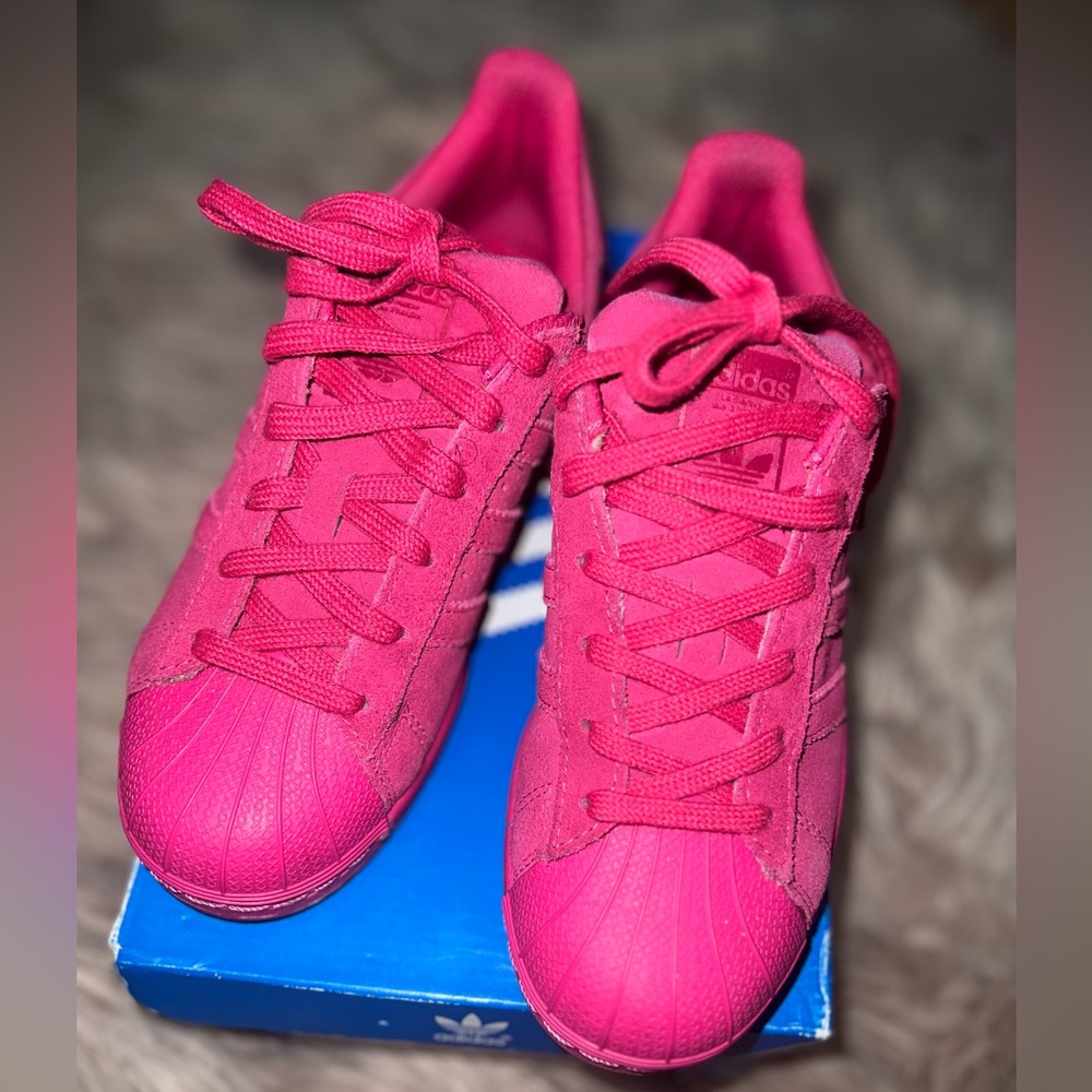 Adidas Superstar Suede Mono Pink sz. J